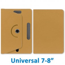 Capa Universal Giratória Tablet 7-8" Polegadas - Dourada
